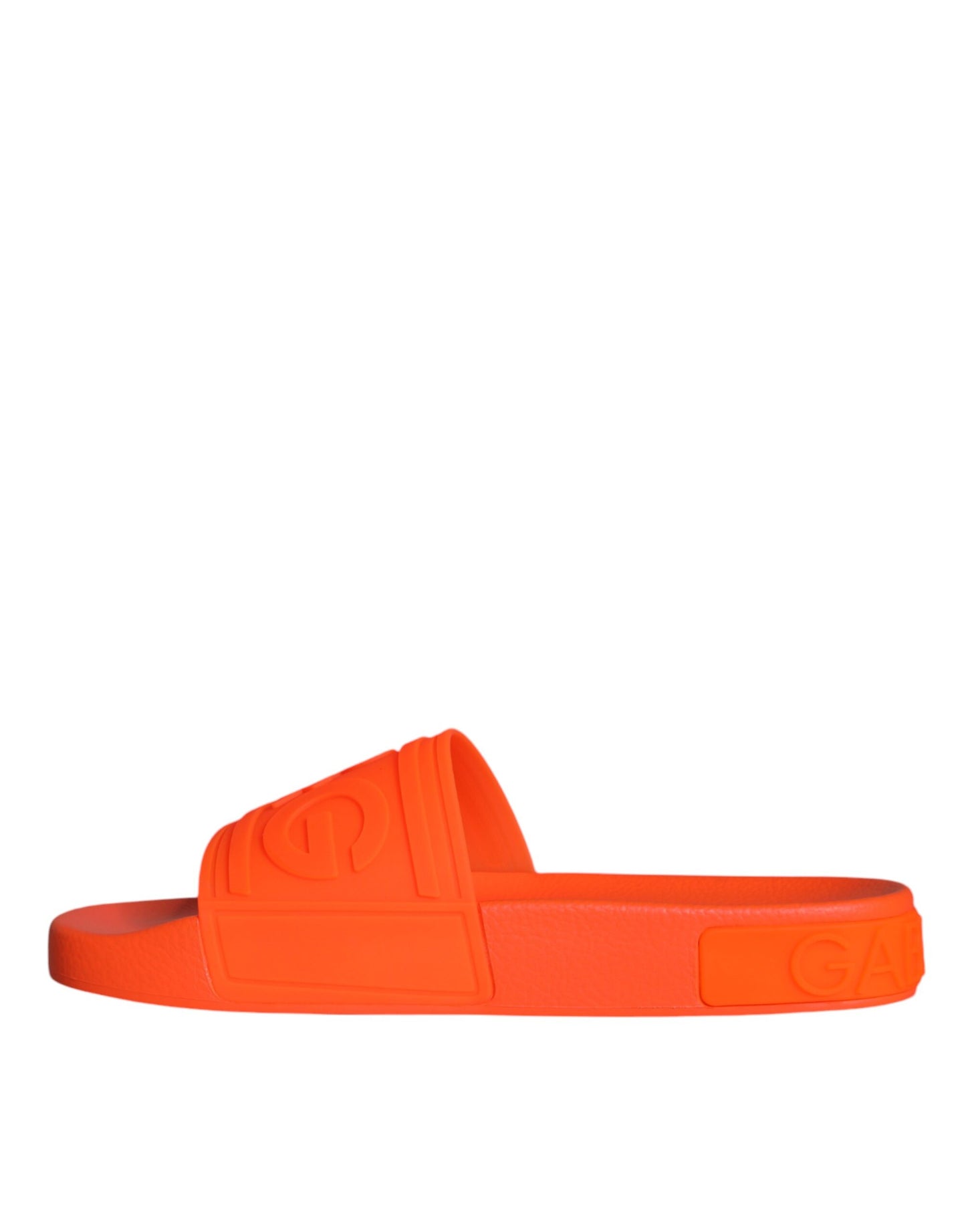 Sandali in gomma arancione Dolce & Gabbana, scarpe da spiaggia