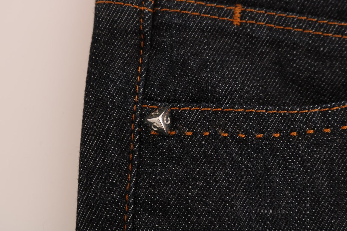 Jeans slim fit elasticizzati in cotone blu Costume National