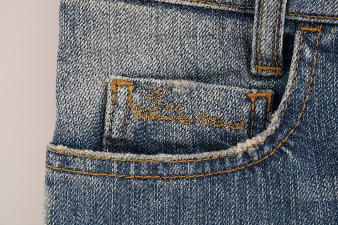 Jeans elasticizzati in cotone blu Costume National