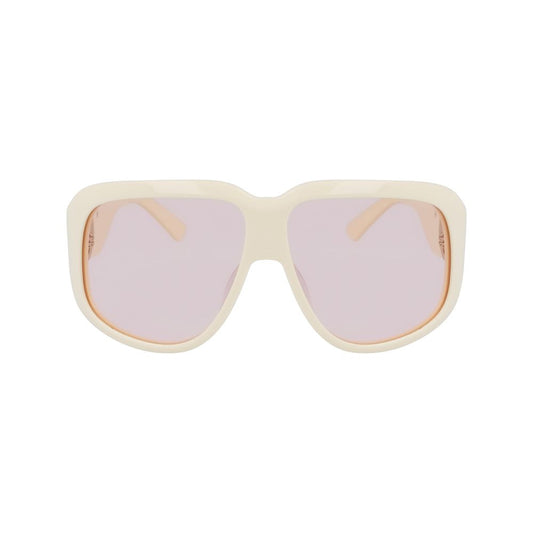Occhiali da sole Longchamp in acetato bianco