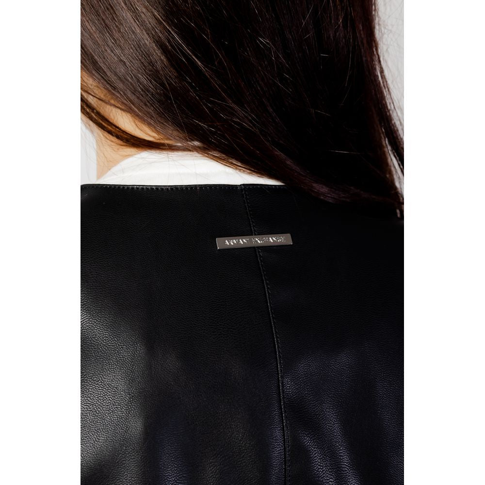 Giacca in pelle nera Armani Exchange