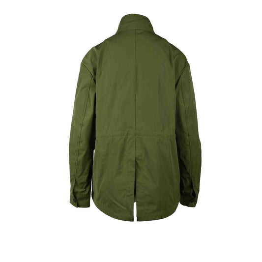 Parka in poliestere verde Love Moschino