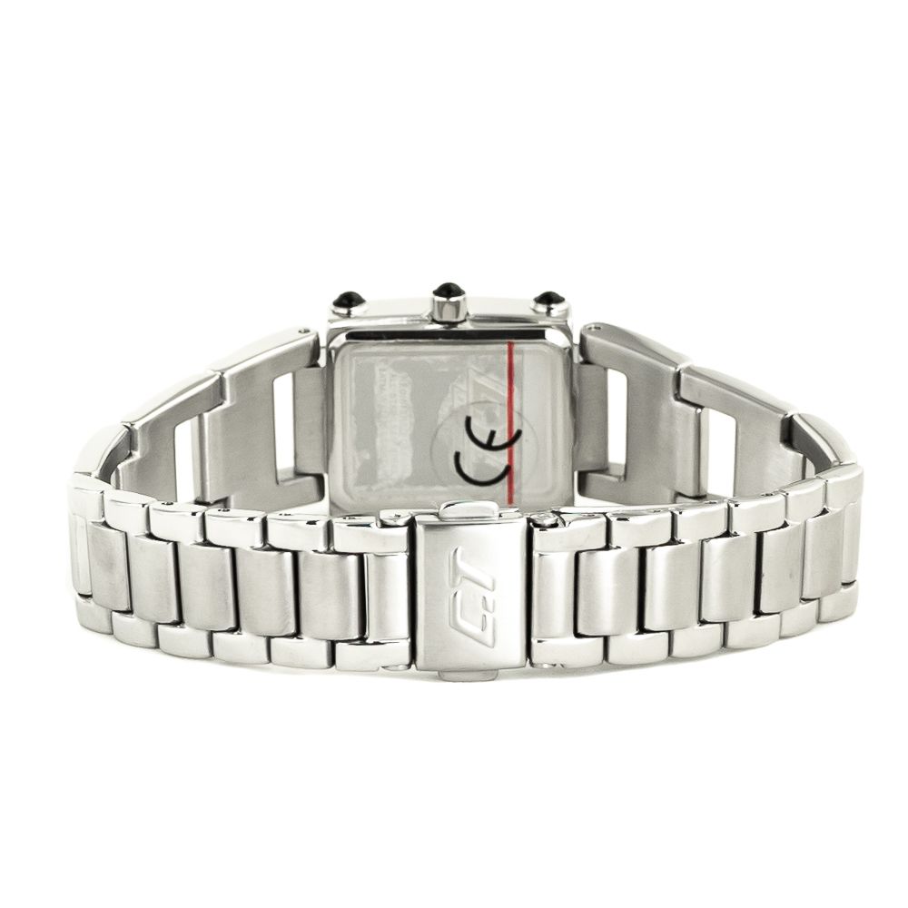 Orologio elegante Chronotech in acciaio inossidabile argento