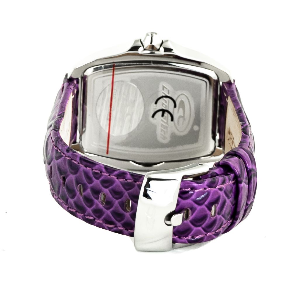 Orologio elegante Chronotech in pelle viola