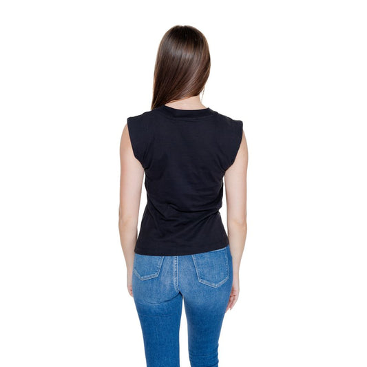 Maglietta nera in cotone Calvin Klein Jeans