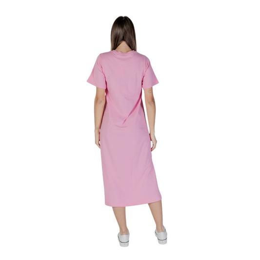 Abito midi in cotone multicolore B.Young