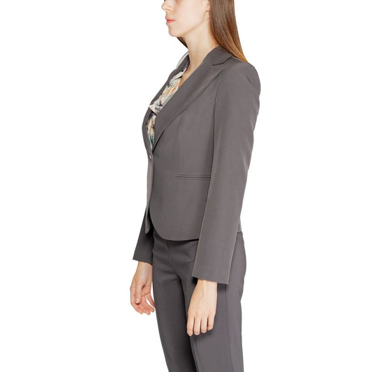 Blazer in poliestere grigio Rinascimento