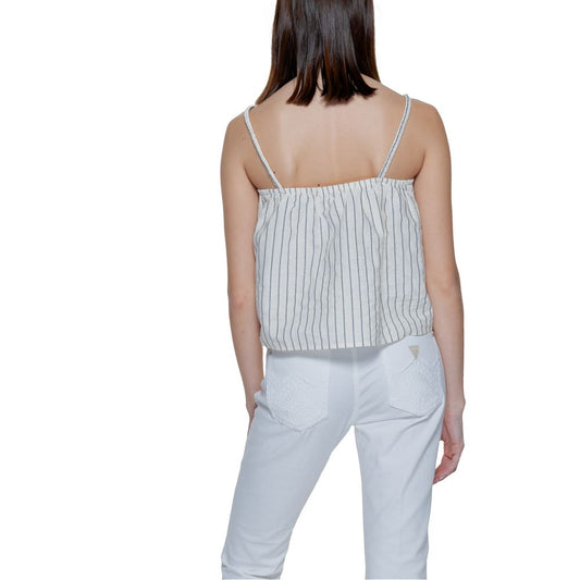 Canottiere in cotone biologico beige Vero Moda