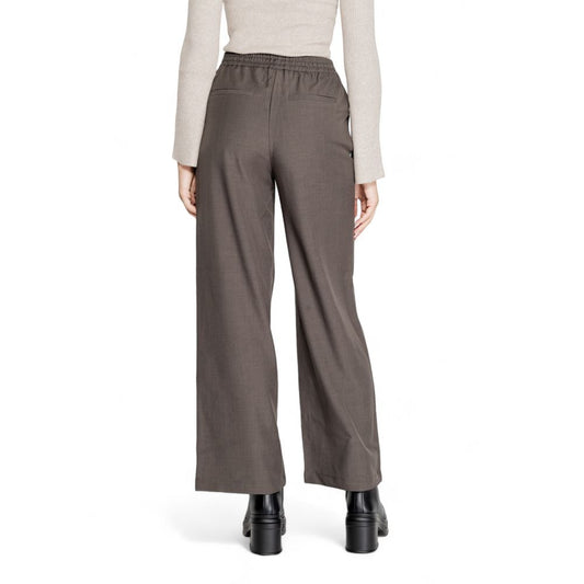 Solo pantaloni casual in poliestere grigio