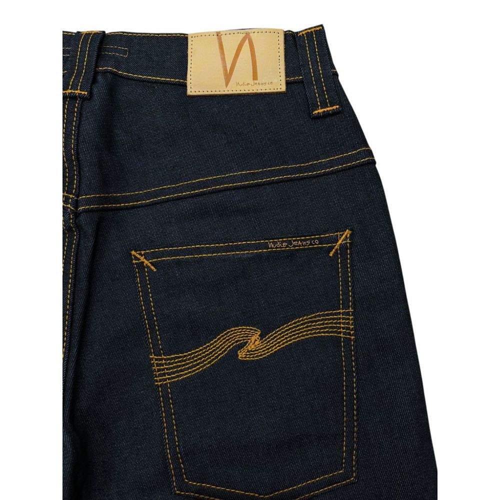 Jeans da donna in cotone blu Nudie Jeans