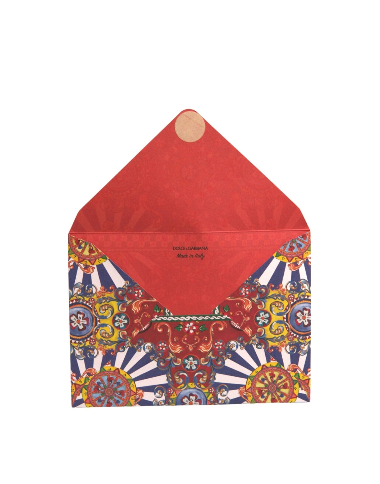 Porta cartoline con busta Carretto Siciliano multicolore Dolce & Gabbana
