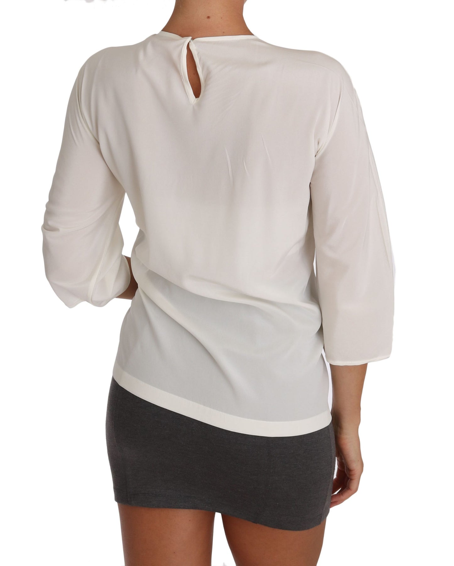 Dolce & Gabbana Camicia in seta bianca #dgfamily