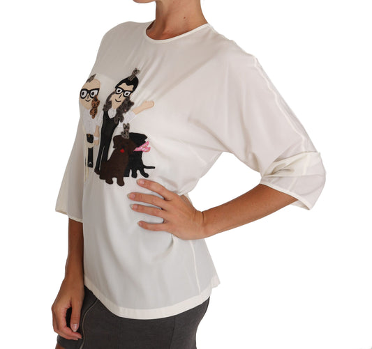 Dolce & Gabbana Camicia in seta bianca #dgfamily