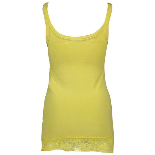 T-shirt da donna in cotone giallo Silvian Heach