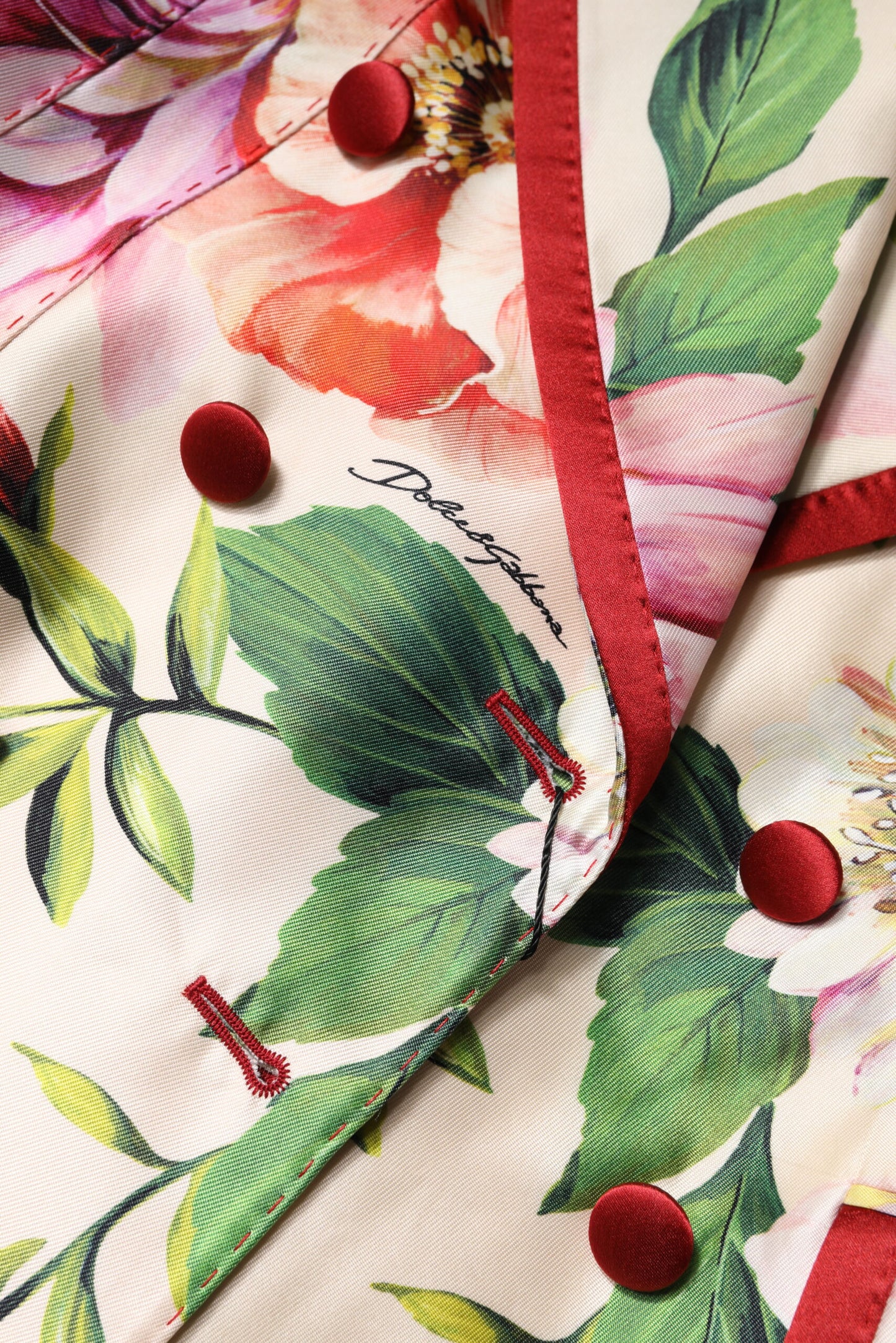 Giacca doppiopetto floreale multicolore Dolce & Gabbana