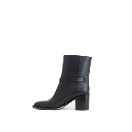 Stivaletti in pelle nera Burberry