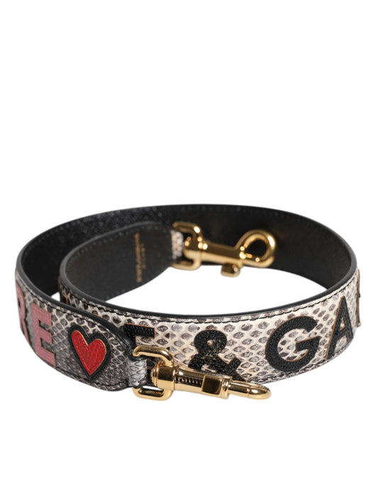 Borsa a tracolla con patch DG AMORE multicolore Dolce & Gabbana