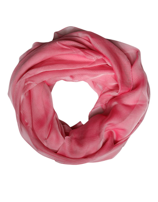 Dolce & Gabbana Sciarpa da donna rettangolare in seta rosa