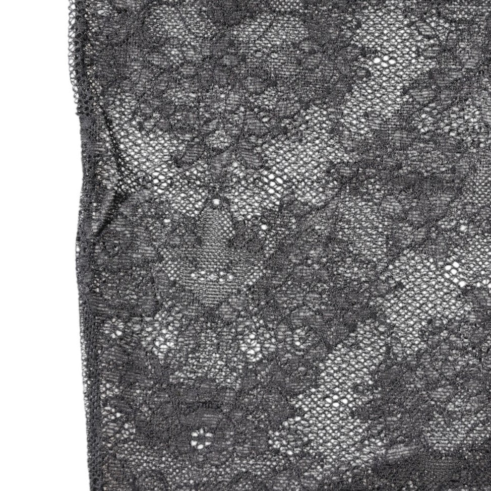 Calzini elasticizzati in cotone con pizzo floreale nero Dolce & Gabbana
