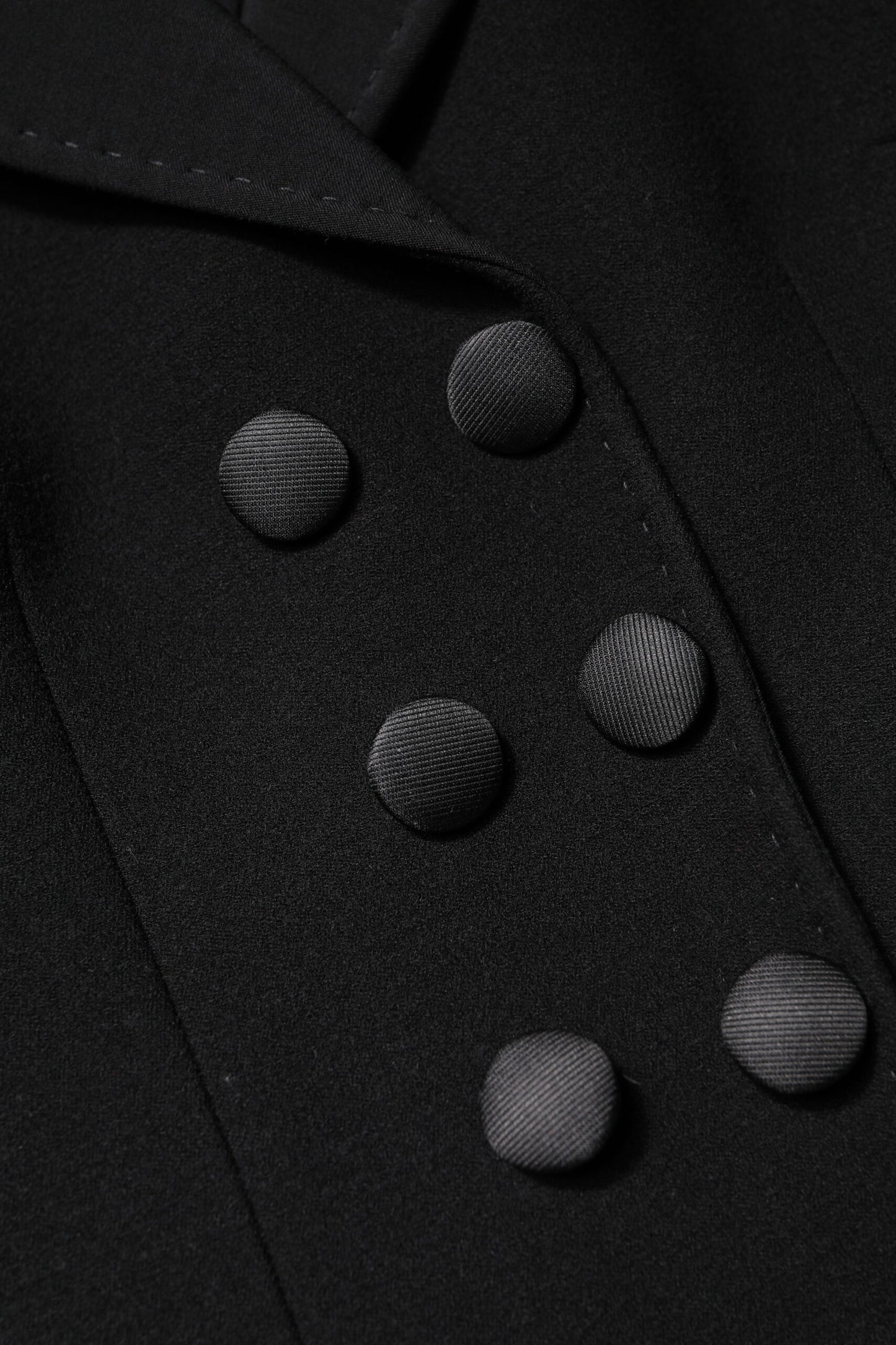 Giacca doppiopetto in lana nera Dolce & Gabbana