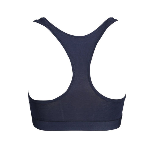 Reggiseno sportivo da donna Tommy Hilfiger Blu Cotone