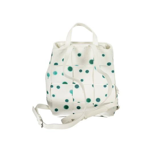 Zaino Desigual in poliuretano bianco da donna