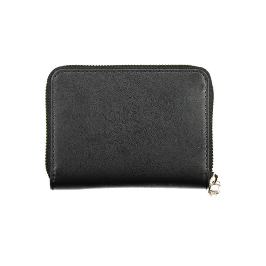 Portafoglio da donna Tommy Hilfiger in poliuretano nero