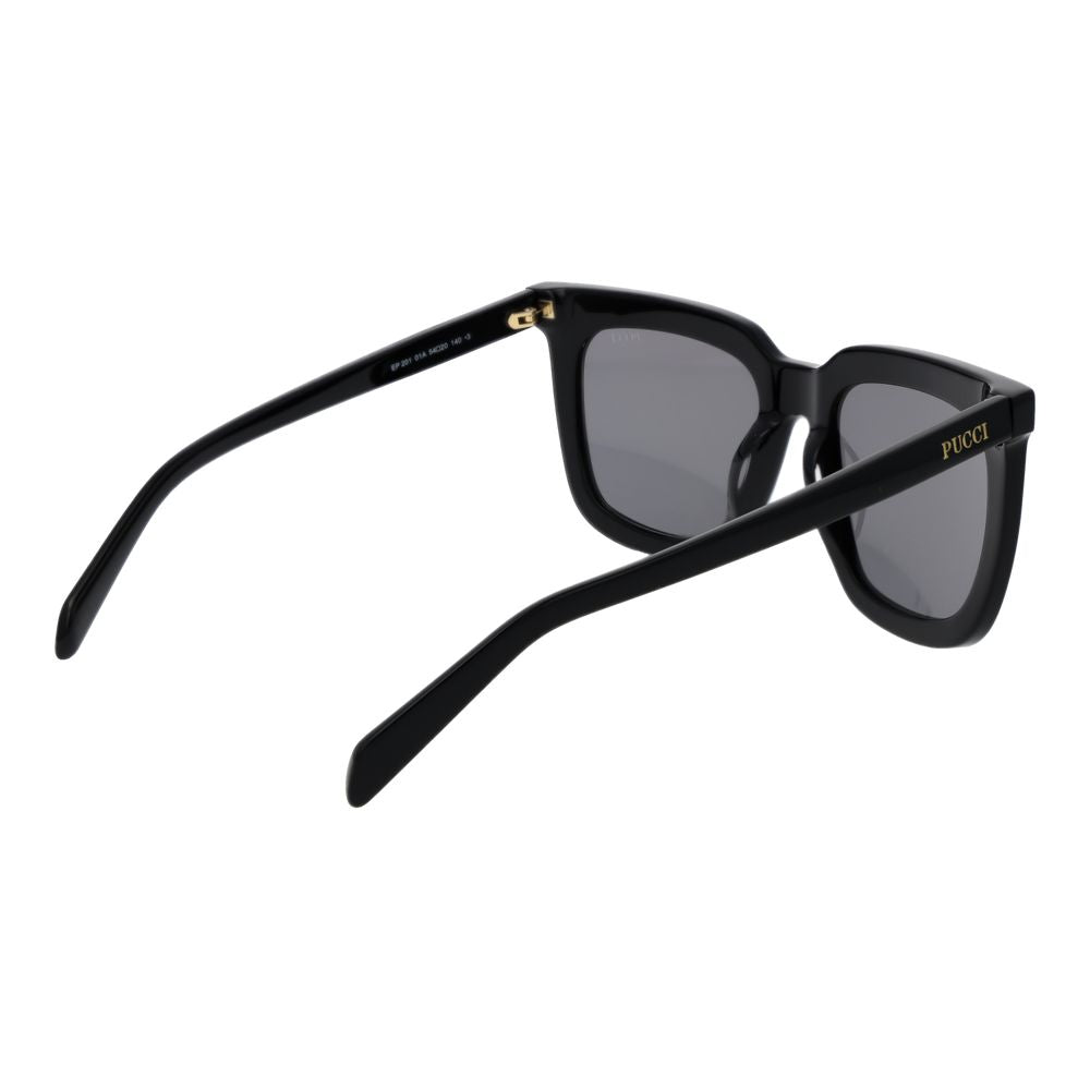 Occhiali da sole in acetato nero Emilio Pucci