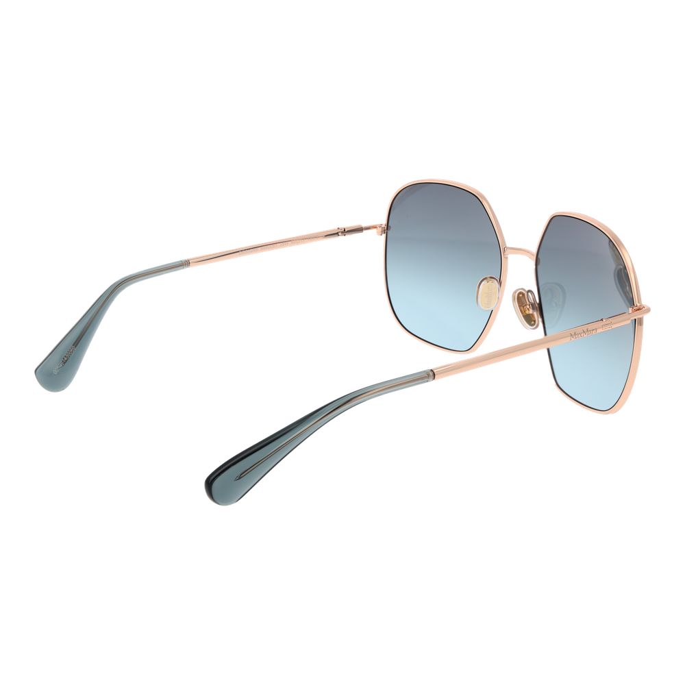 Occhiali da sole Max Mara in metallo oro rosa