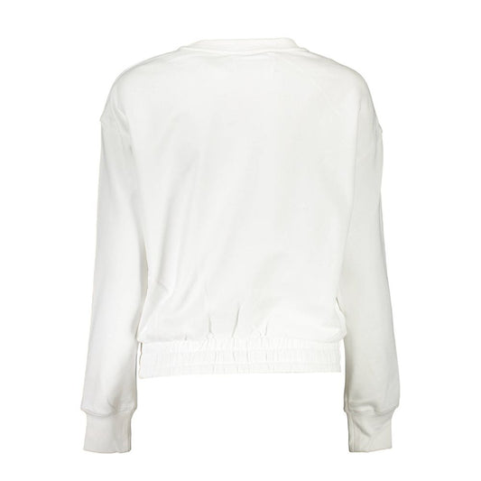 Felpa da donna in cotone bianco Calvin Klein
