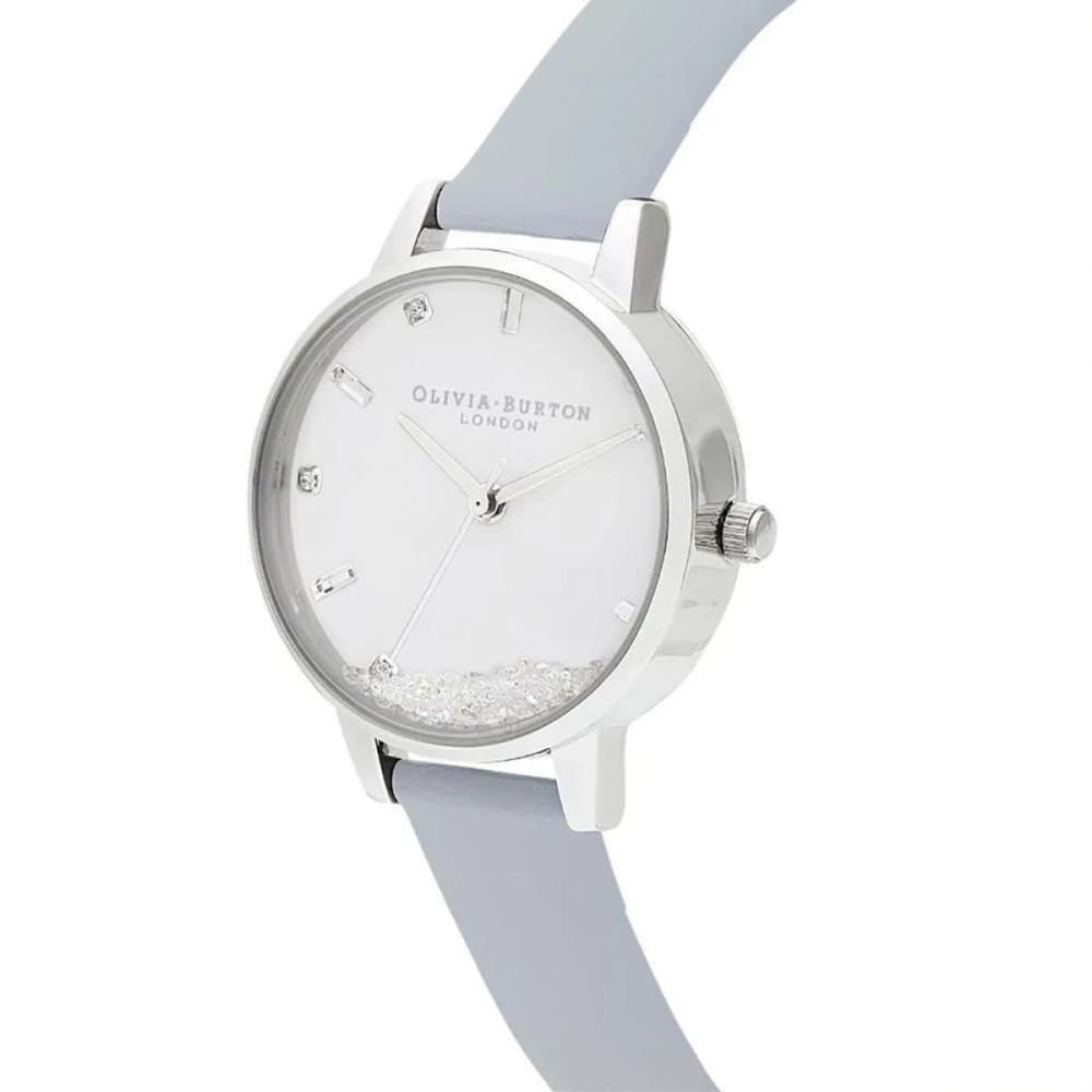 Orologio elegante in similpelle blu Olivia Burton