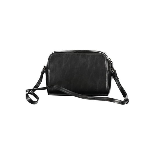 Borsa a tracolla da donna in poliestere nero Calvin Klein