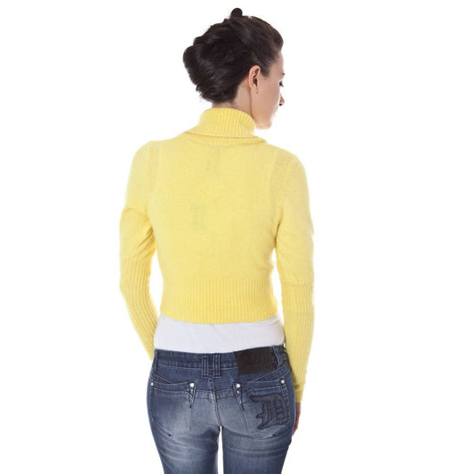 Coprispalle da donna in angora giallo Datch