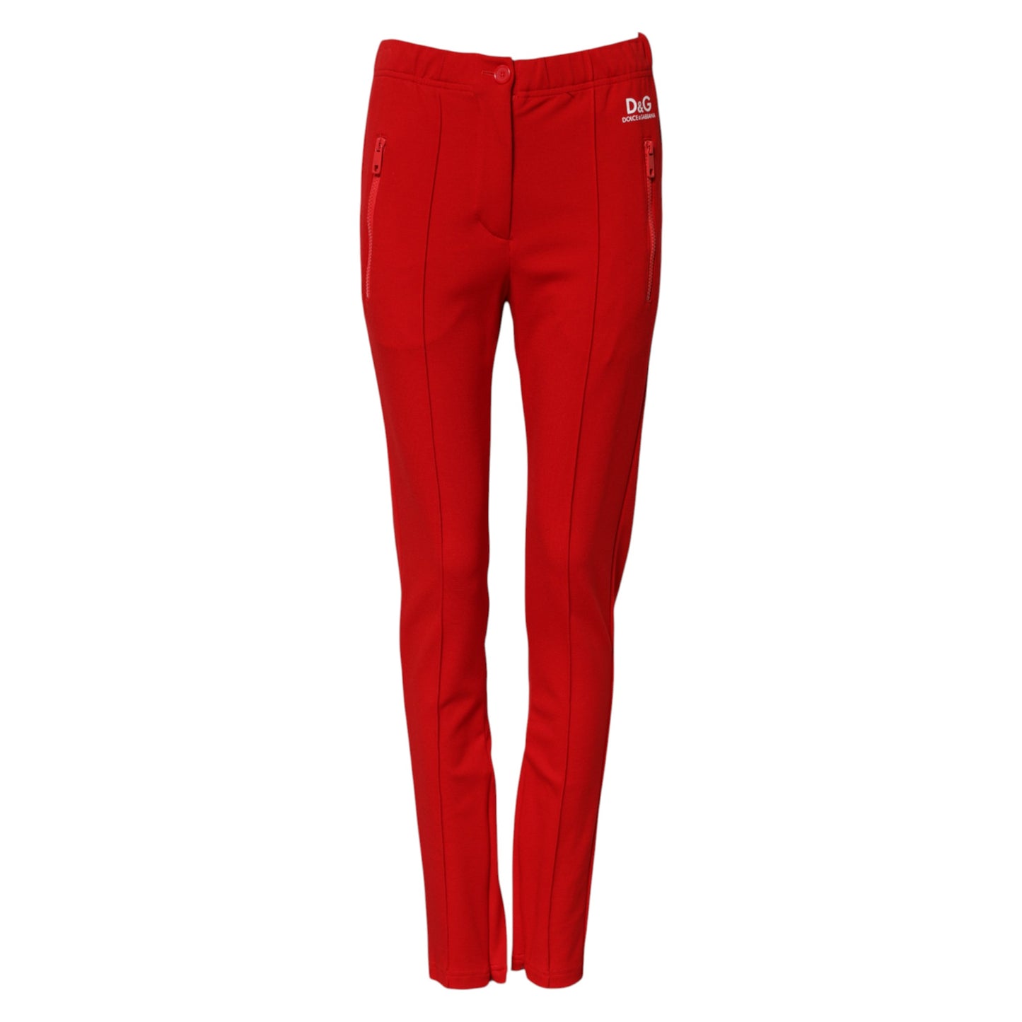 Pantaloni slim fit a vita media rossi Dolce & Gabbana