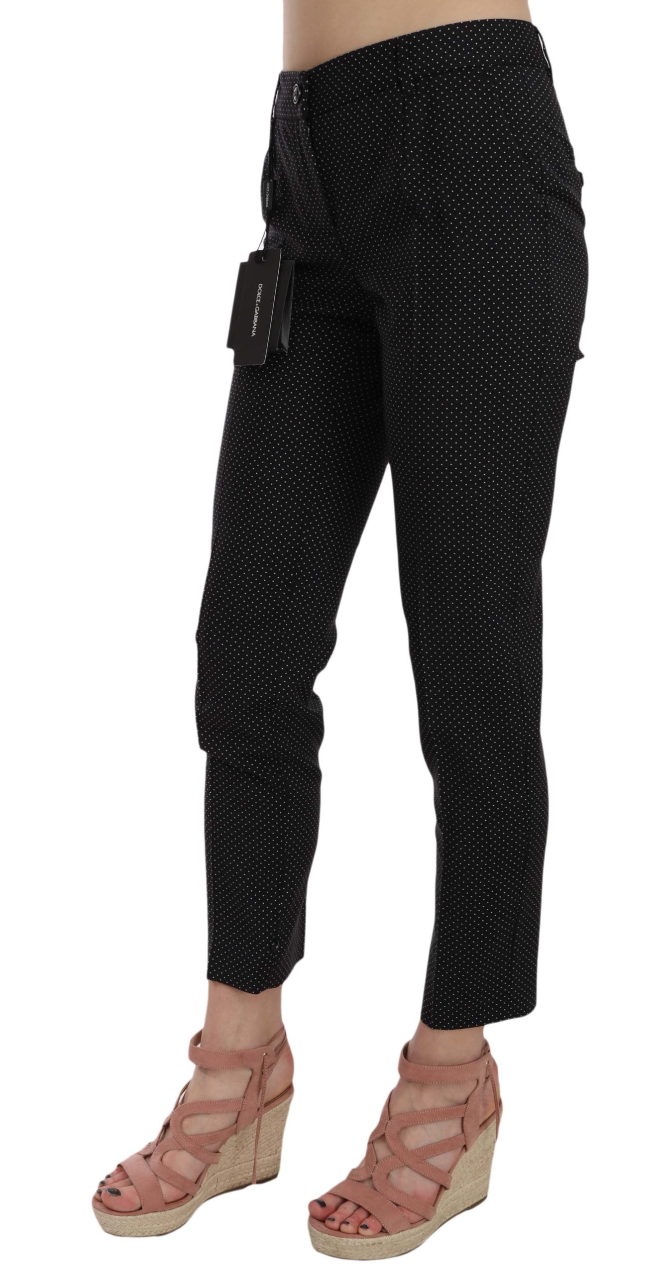 Pantaloni Capri aderenti a pois Dolce & Gabbana