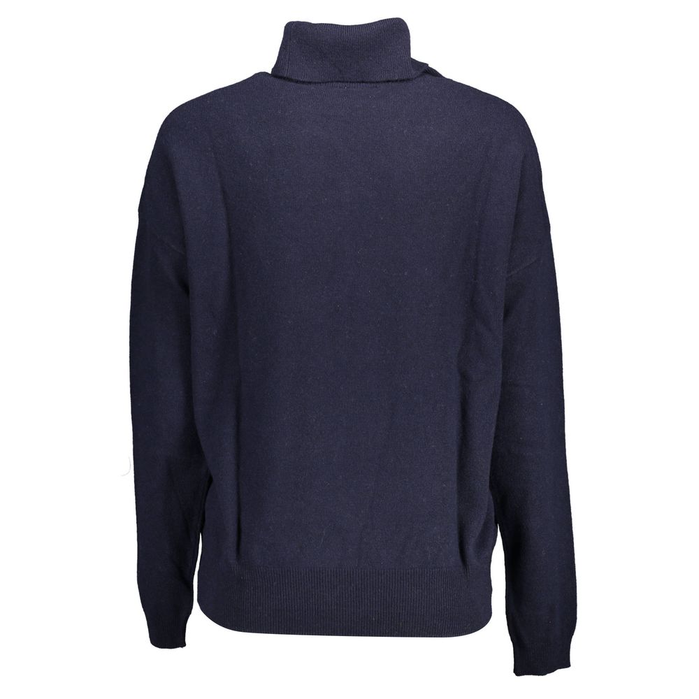Maglione da donna in poliammide blu US POLO ASSN.
