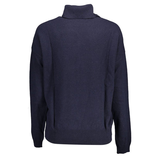 Maglione da donna in poliammide blu US POLO ASSN.