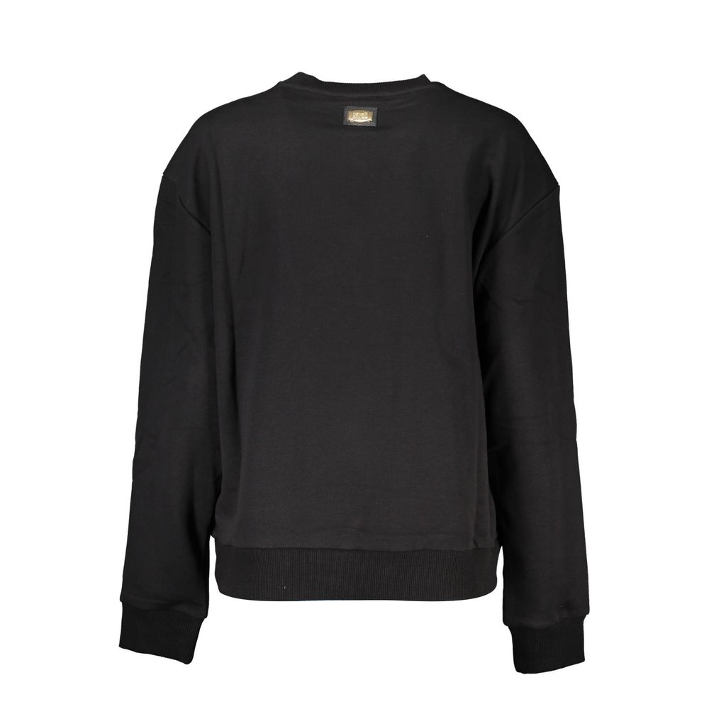 Maglione da donna in cotone nero Cavalli Class