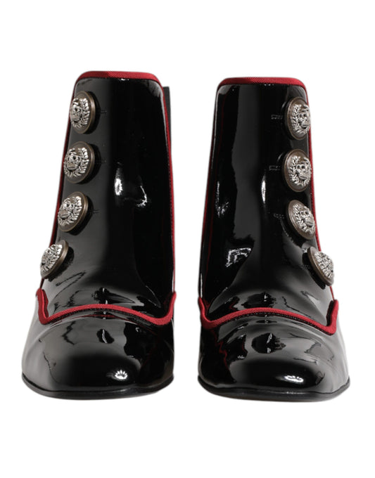 Dolce & Gabbana Black Jackie - Stivaletti Chelsea con bottoni