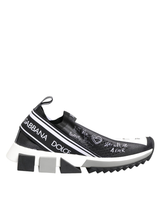 Dolce & Gabbana Scarpe da ginnastica basse nere e bianche Sorrento