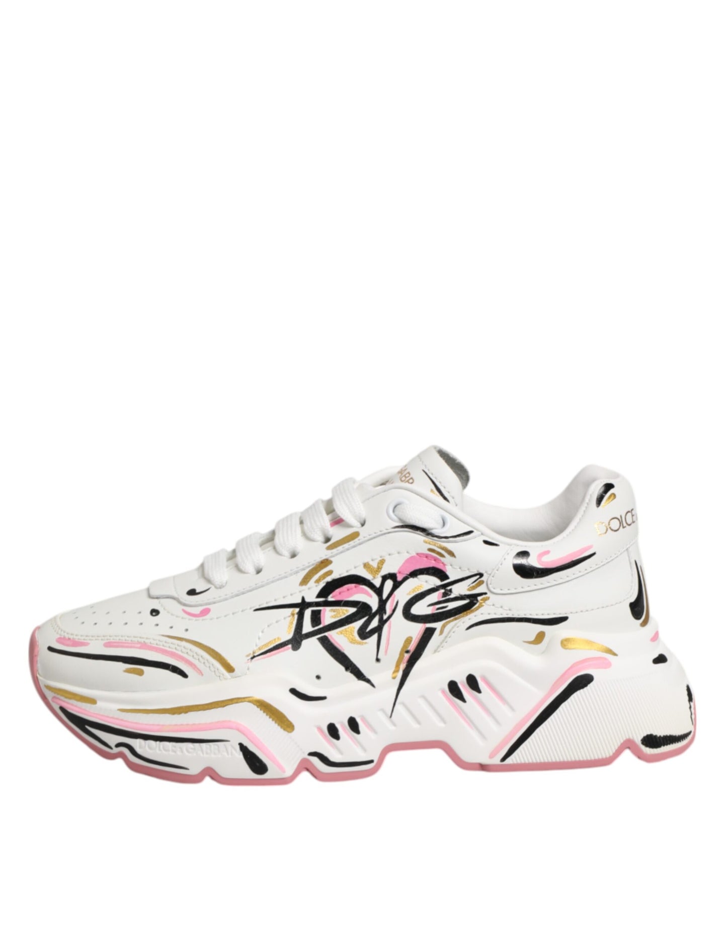 Scarpe da ginnastica DAYMASTER dipinte a mano multicolore Dolce & Gabbana