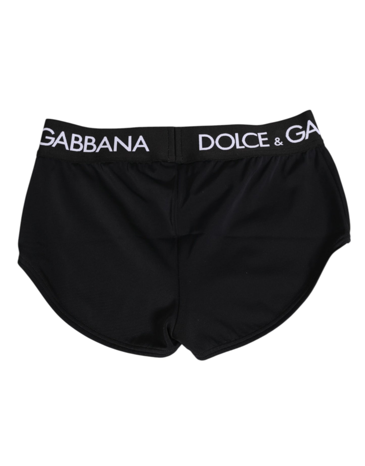 Dolce & Gabbana Pantaloncini Intimo con Cintura in Nylon Nero Logo