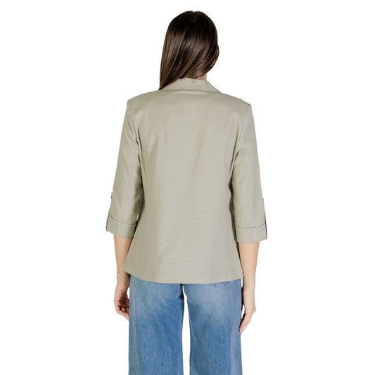 Solo blazer in lino verde