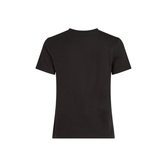 Maglietta nera in cotone riciclato Calvin Klein Jeans