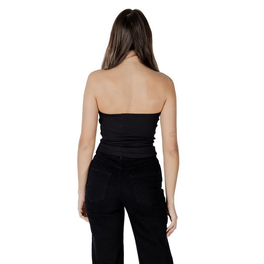 Top in cotone riciclato nero Calvin Klein Jeans