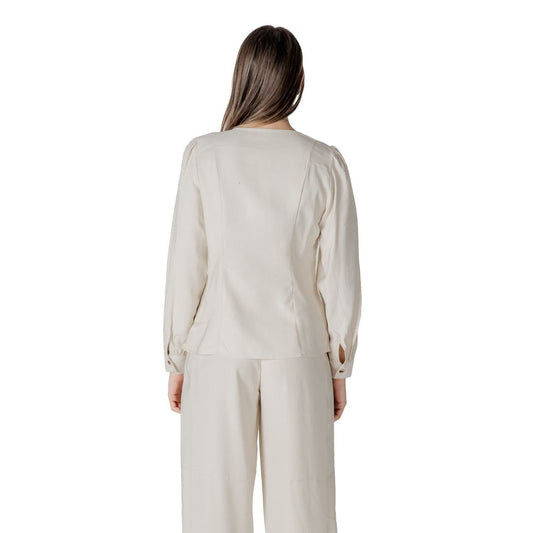 Top in viscosa beige Vila Clothes