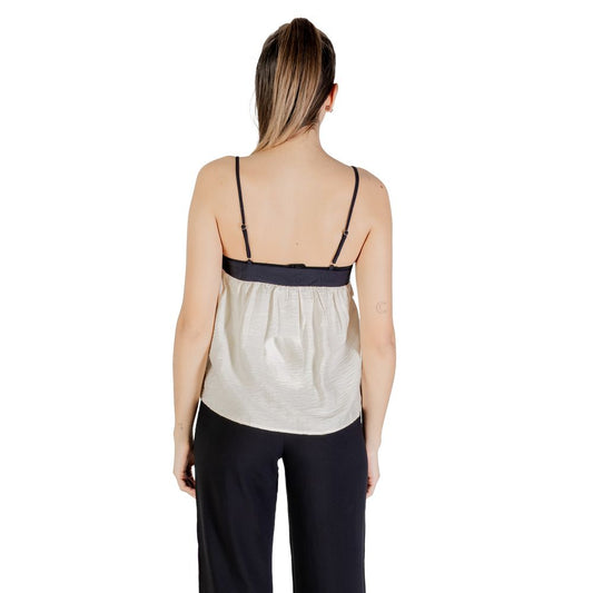 Top in nylon color crema Vero Moda