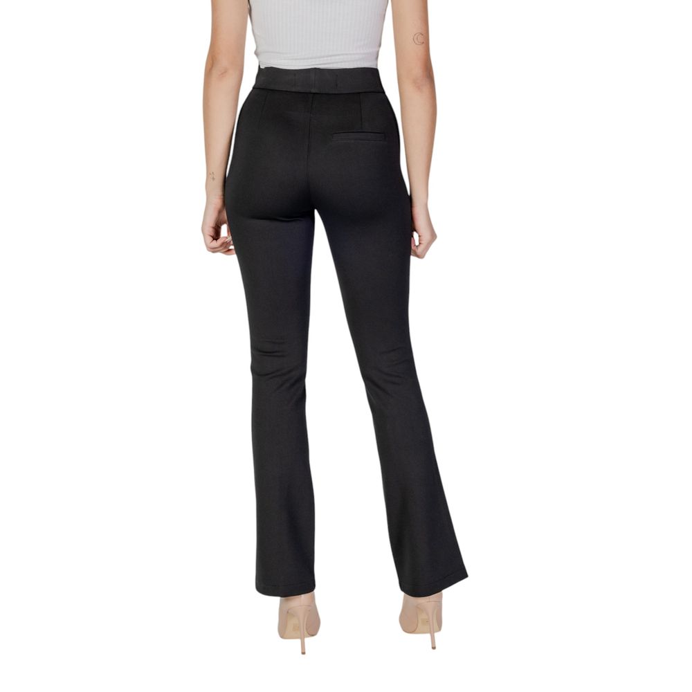 Pantaloni skinny in viscosa nera Street One