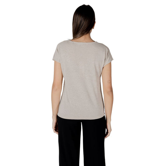Maglietta in poliestere beige Street One