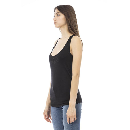 Top da donna in viscosa nera Just Cavalli
